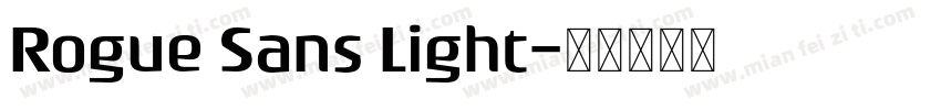 Rogue Sans Light字体转换
